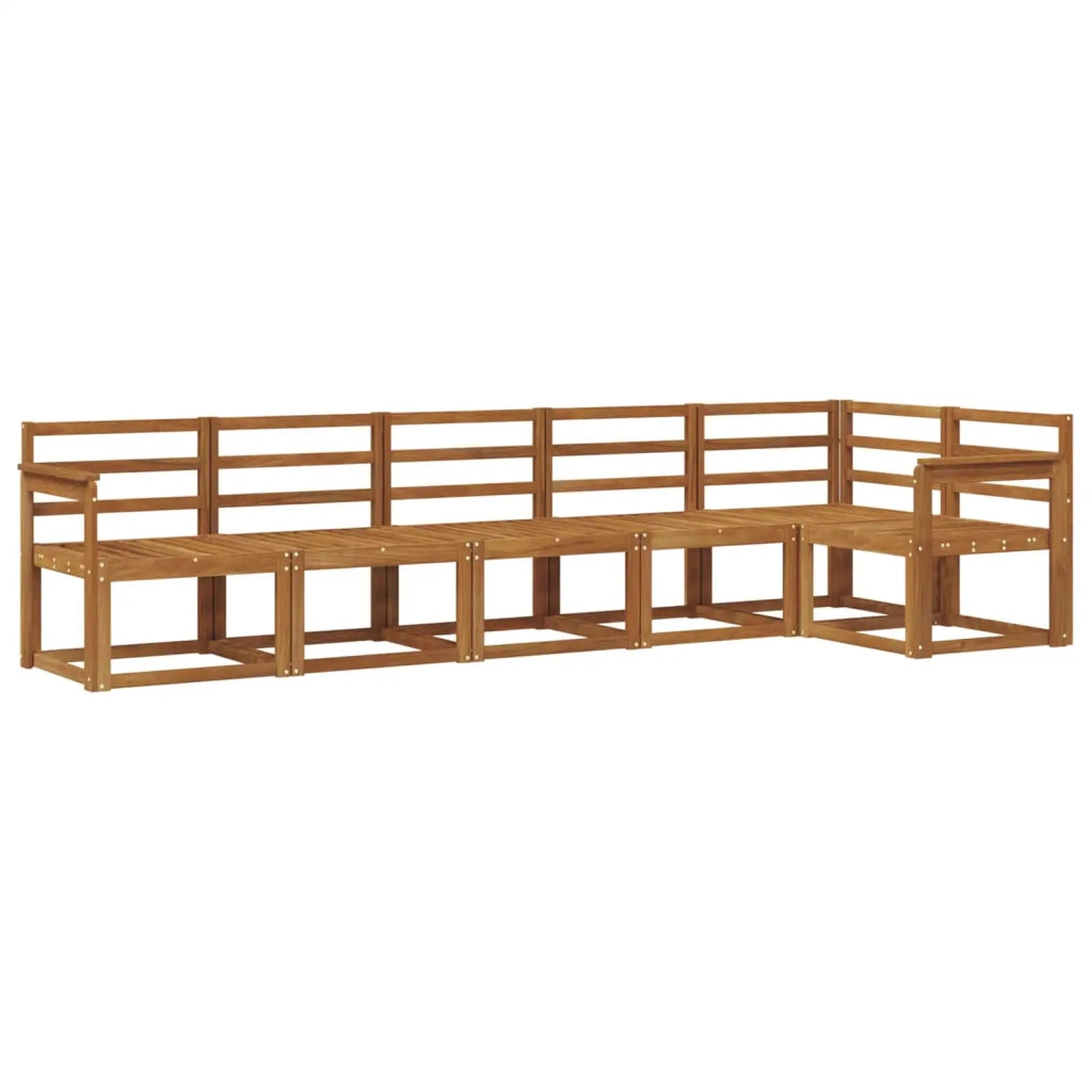 Set di divani da esterno 6 pcs Naturale