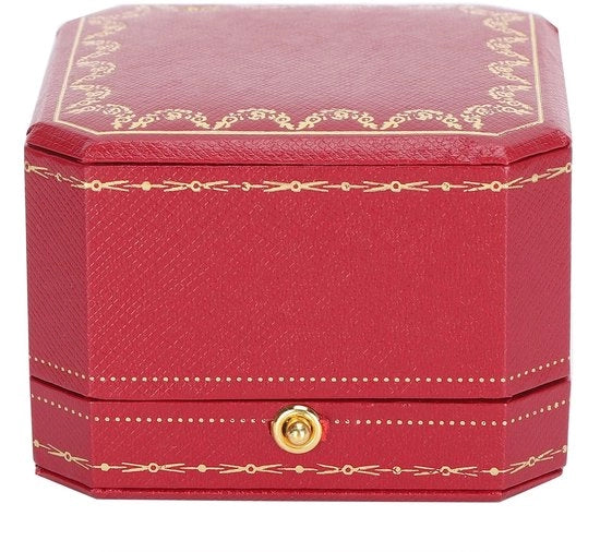 Scatola per Anelli Elegante - Scatola per Gioielli - Scatola per Anelli di Matrimonio - Scatola per Anelli di Proposta - Copertura di Velluto - Viti in Acciaio Inossidabile - Scatola per Gioielli Decorativa