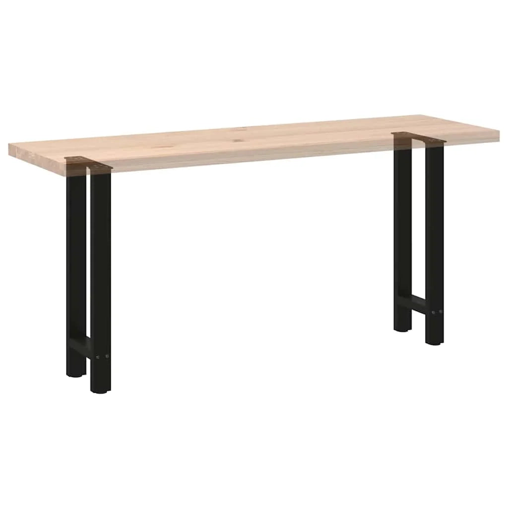 Set di 2 gambe per consolle moderne regolabili 28 x 73 cm in acciaio nero 02_0057532