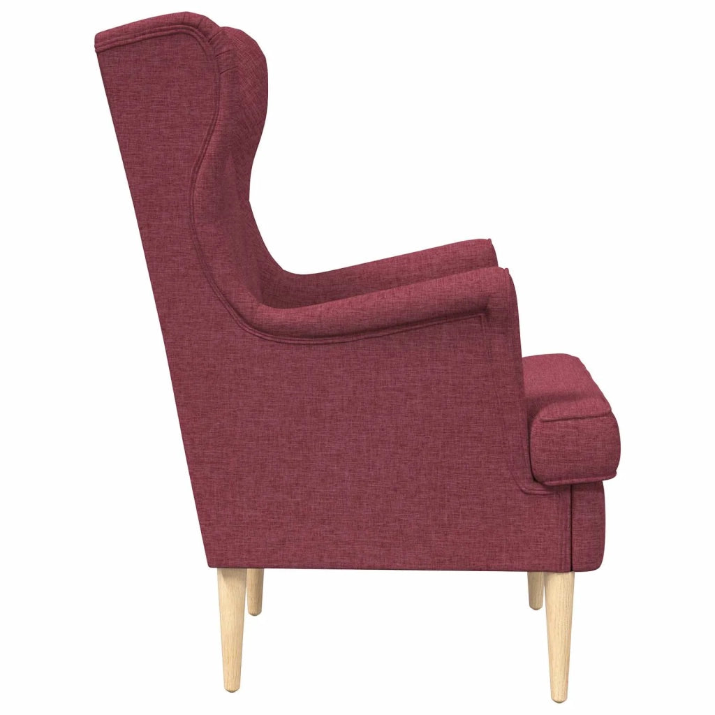 Poltrona Rosso Vino Tessuto