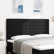 Headboard a LED Design Linee Nero 90 cm Tessuto