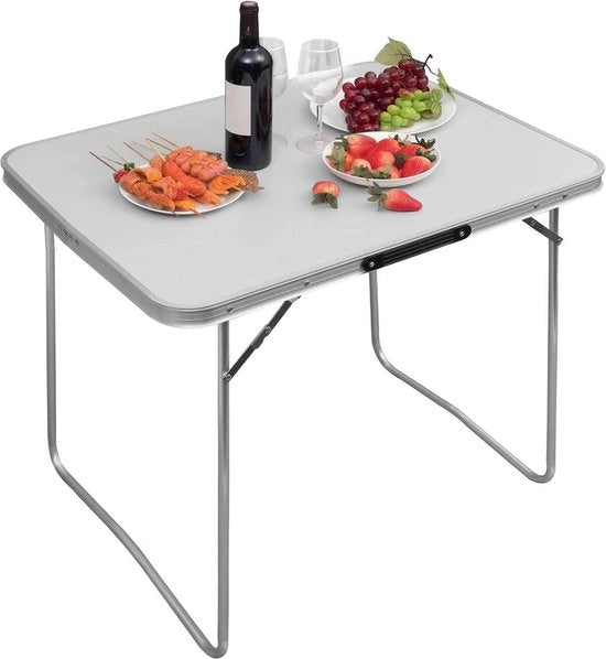 Tavolo da Campeggio in Alluminio - Tavolo Esterno Opnevole - Tavolo Opnevole Compatto - Leggero - 60 cm x 70 cm x 80 cm