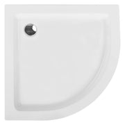 Piatto doccia con scarico Bianco Acrilico ABS Materiale sintetico 80 x 80 x 5 cm Minimalista