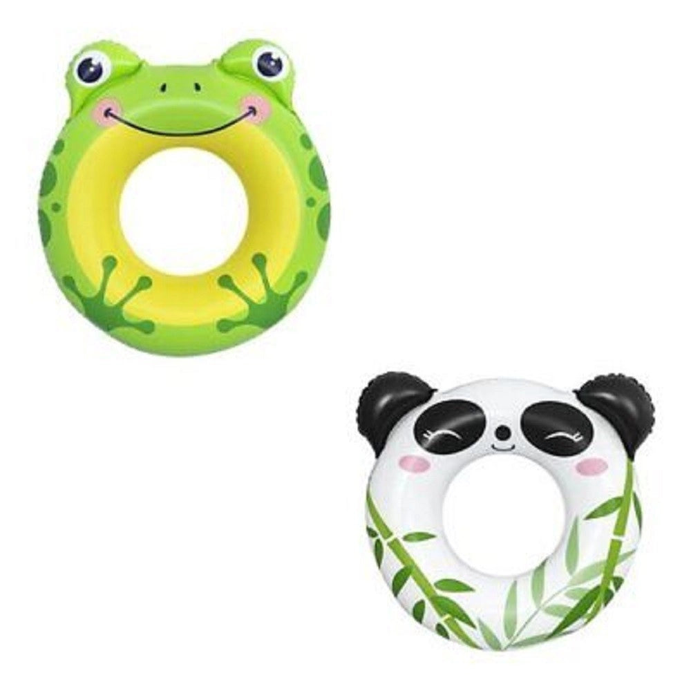 Trade Shop - Salvagente Panda/rana 79x85cm Ciambella Gonfiabile Mare Bambini 3-6 Anni 36351 -