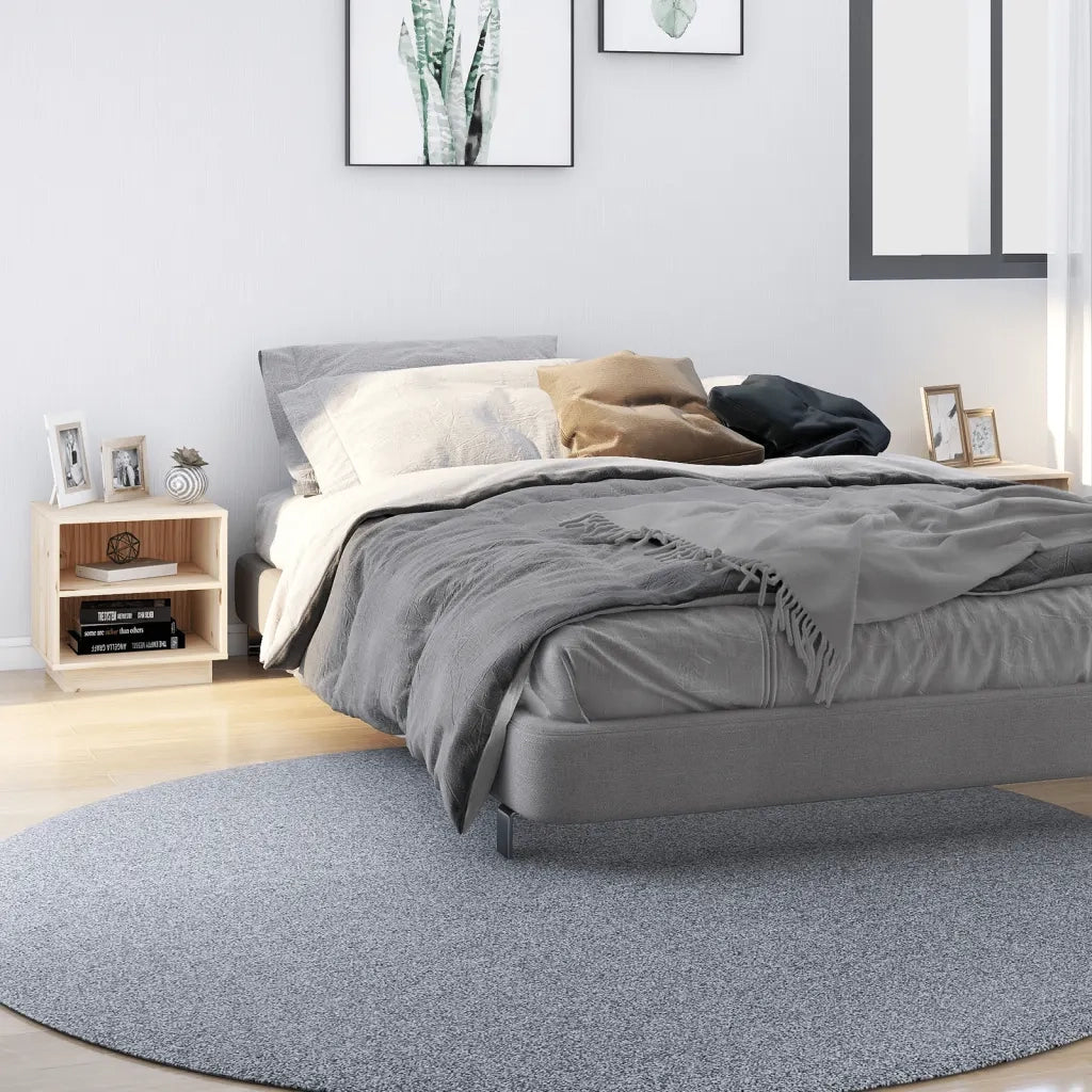 Set di 2 Comodini | Armadio da Notte | Mobiletto da notte 40x34x40 cm in Legno Massello di Pino