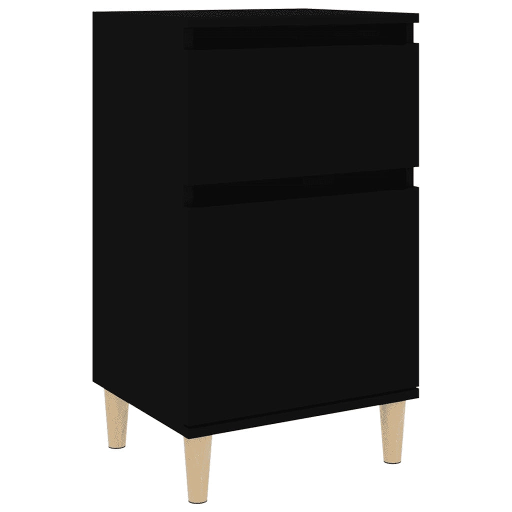 Comodino Nero 40x35x70 cm 819694