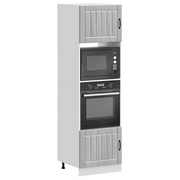 vidaXL Armadi Forno 2 pz Kalmar Grigio Sonoma in Legno Multistrato