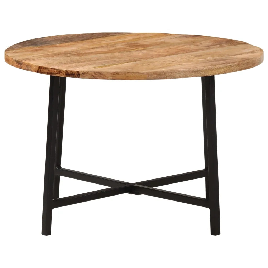 vidaXL Tavolino da Salotto 54x54x35 cm Legno Massello Mango e Ferro