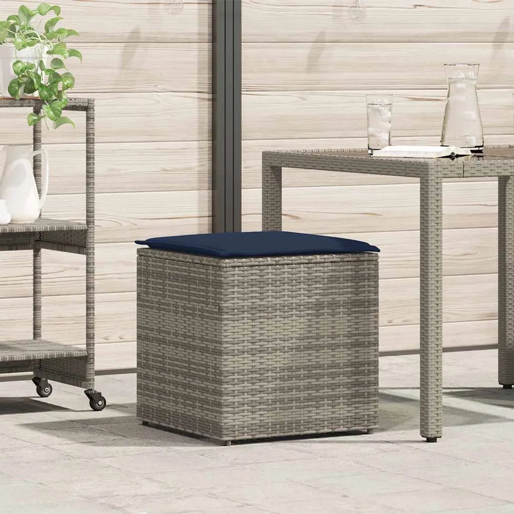 Scatola per Cuscini Grigio 50 x 50 x 50 cm polyrattan CFW2441785