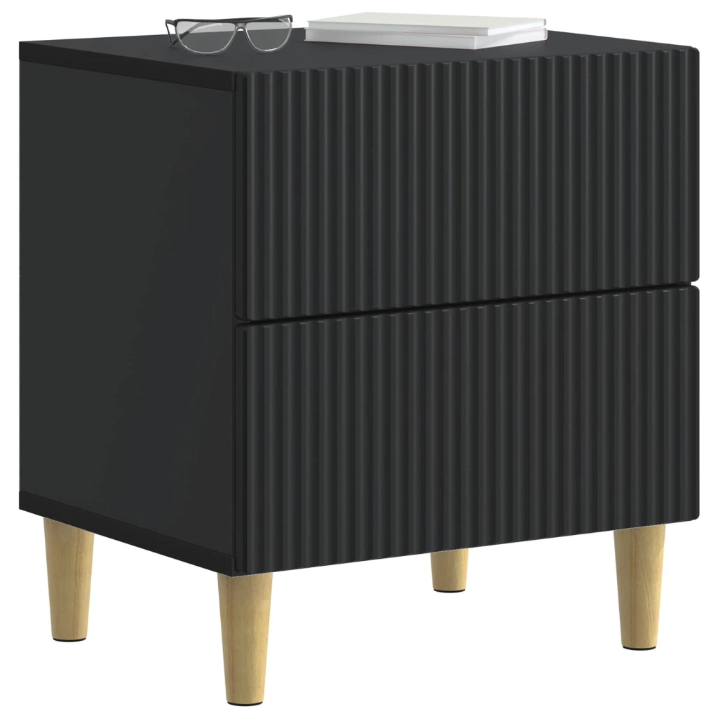 Armadio da Notte con cassetto 2 pcs Nero 43 x 34,5 x 48 cm 894528