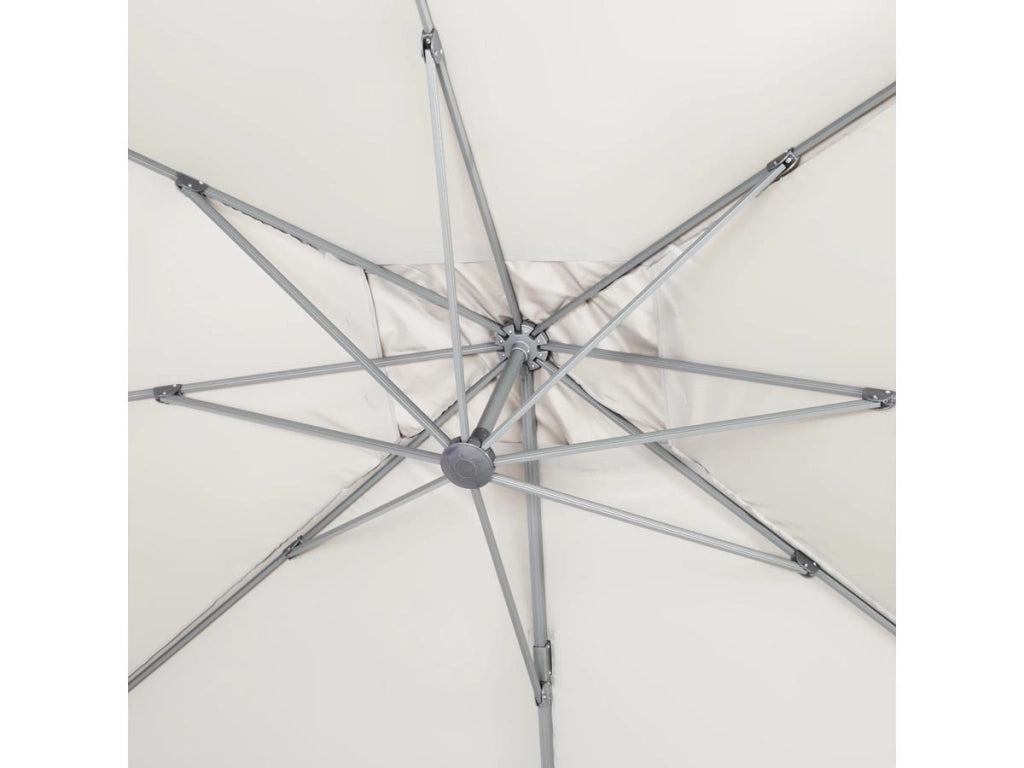 Ombrellone decentrato in alluminio SUN 4 - Rettangolare - 3 x 4 m - Ecru