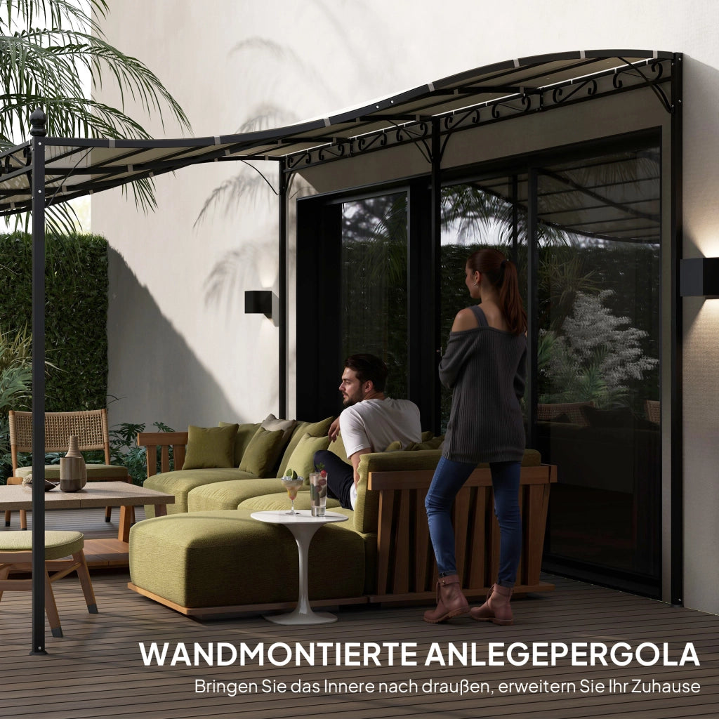 Pergola da giardino ¨C zephmum ¨C colore cremewei? 3x5 m