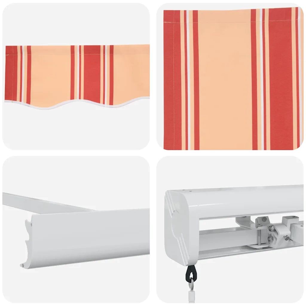 vidaXL Tenda Retrattile Giallo e Arancione 300 x 250 cm