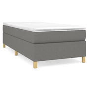 Letto singolo | Letto per adulti | Struttura Letto a Rete a Molle Grigio Scuro 90x200 cm Tessuto
