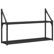 Scaffale da parete A parete Rovere nero 80 x 21 x 51 cm 8010900