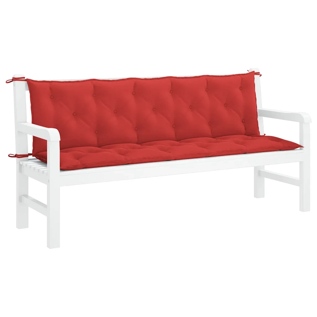 Cuscino per Panca Rosso 180x(50+50)x7 cm in Tessuto Oxford 315034