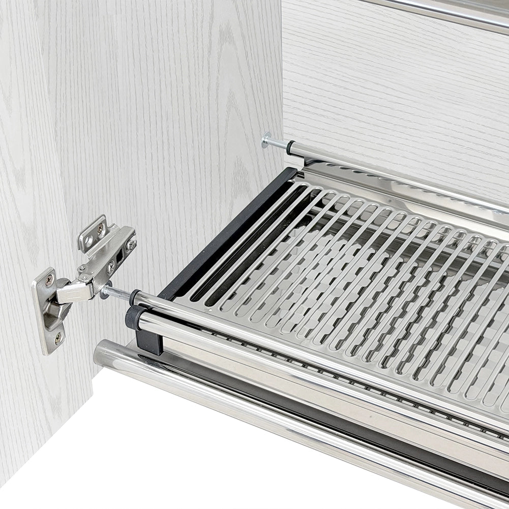 Pensile Cucina Scolapiatti con Raccogli Gocce Mobile Boiserie Bianco Frassianto