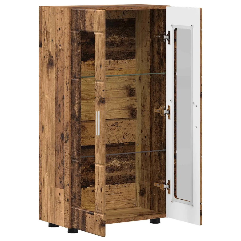 Credenza con porta FLORIN Legno vecchio 55,5 x 29 x 100 cm 880259