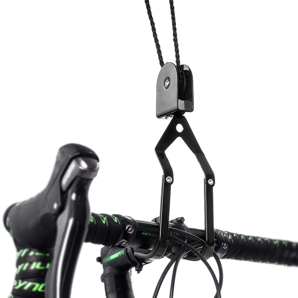 KADAX Supporto per bicicletta da soffitto, gancio per sollevamento biciclette, robusto.