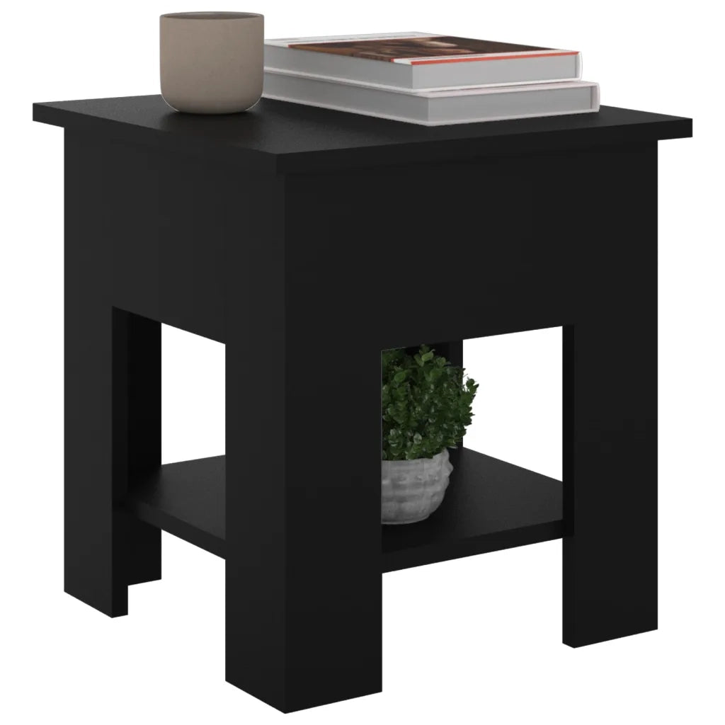 Tavolino da Salotto Nero 40x40x42 cm in Legno Multistrato 810272