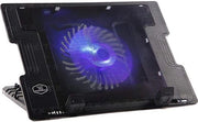 Stand per computer portatile regolabile in altezza con ventilatore a LED e raffreddamento USB per laptop da 9 a 17 pollici