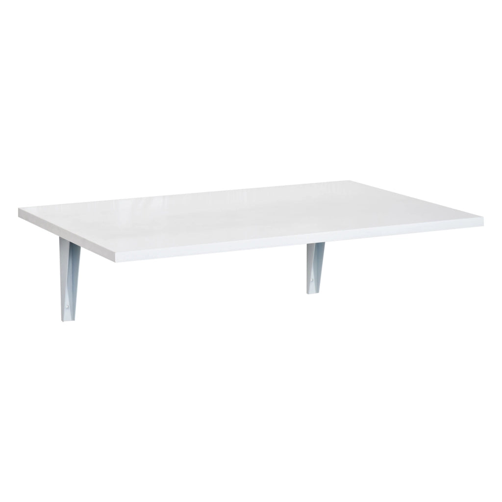 Tavolino Pieghevole Salvaspazio ¨C zephmum ¨C MDF e Metallo Bianco 60x40x20cm
