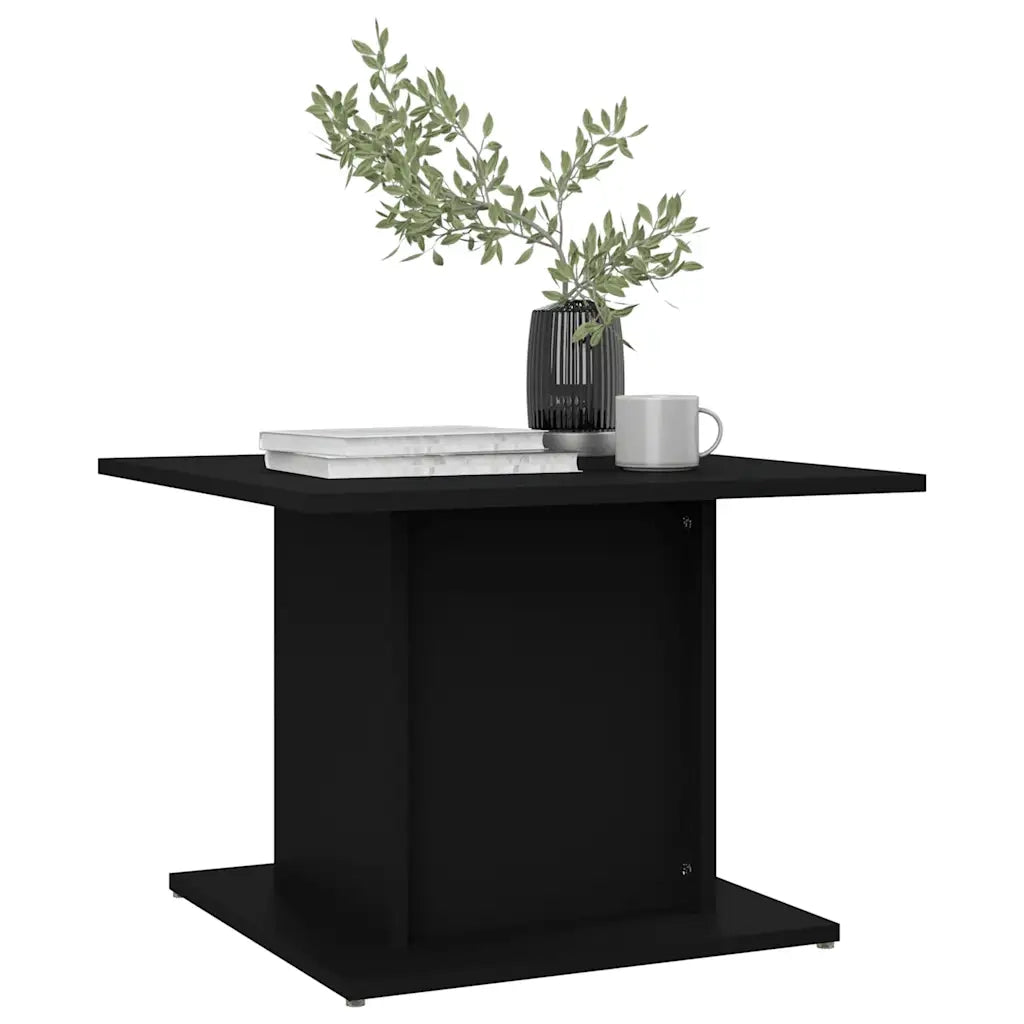Tavolino da salotto | Tavolino da caff¨¨ | Tavolino da Soggiorno Nero 55,5x55,5x40 cm in Truciolato