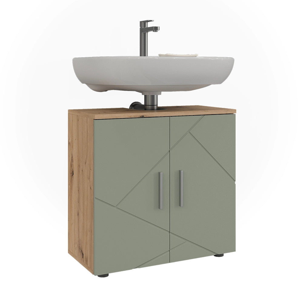 Vicco Mobile sottolavabo per bagno Verde salvia 60 x 59 cm