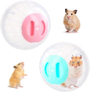 Palla da Corsa per Piccoli Animali 14,5 cm Ruota da Corsa in Plastica per Roditori (Blu Rosa)