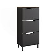 Vicco Scarpiera da ingresso Antracite/Artisan 60 x 129.5 cm con 3 scomparti