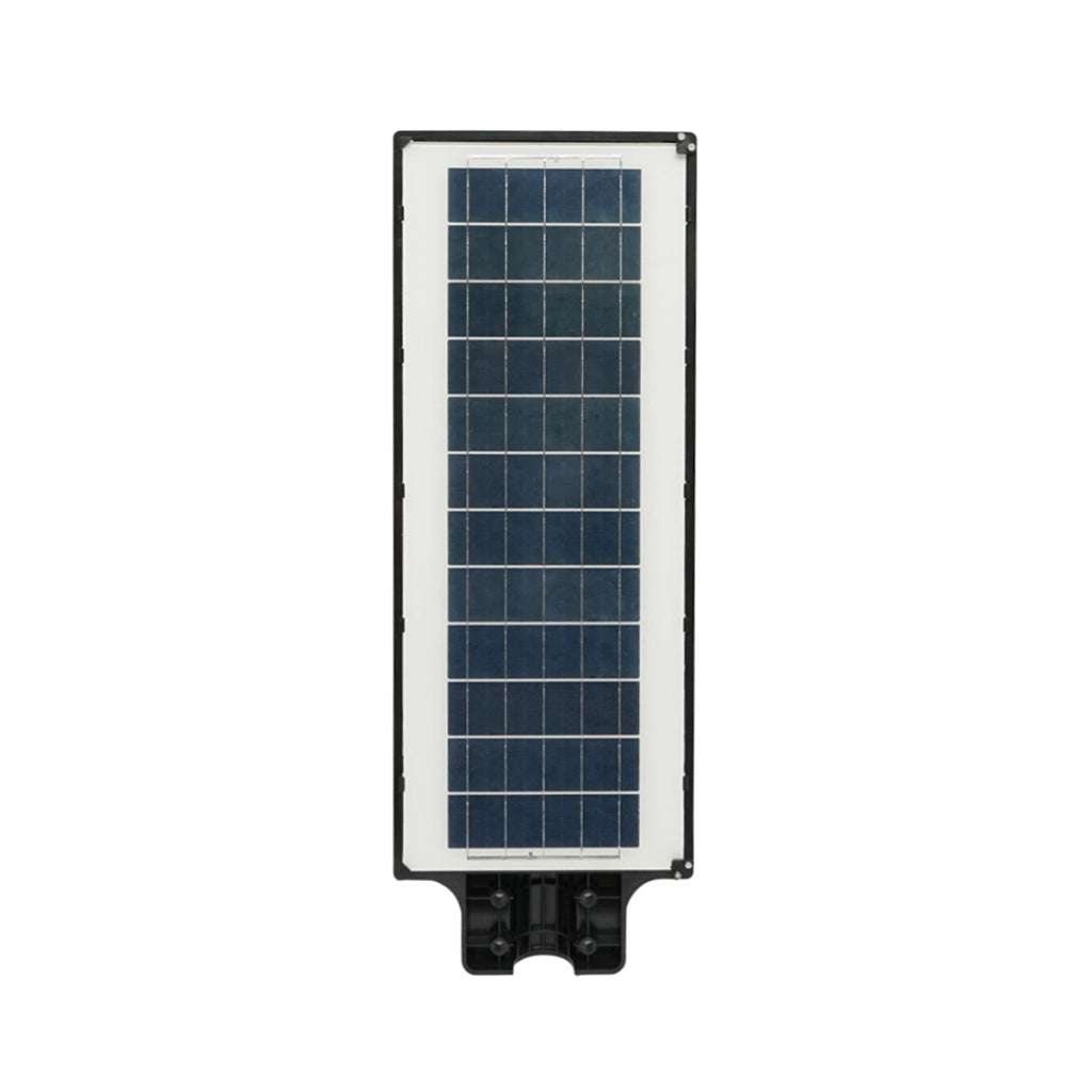 Lampada solare illuminazione stradale LED 200W, 6500K, IP65 luce fredda, sensore di movimento montaggio su palo