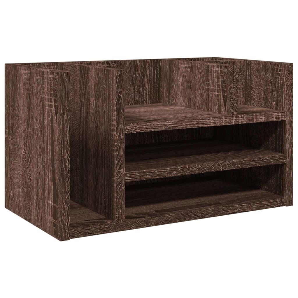 Mobiletto portaoggetti per ufficio legno ingegnerizzato rovere marrone 02_0043575