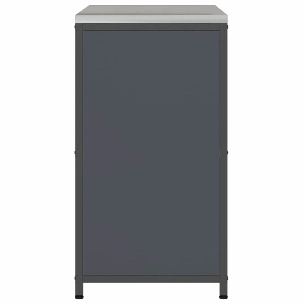 Stoccaggio in cucina Antracite 90 x 50 x 92 cm Acciaio 874984