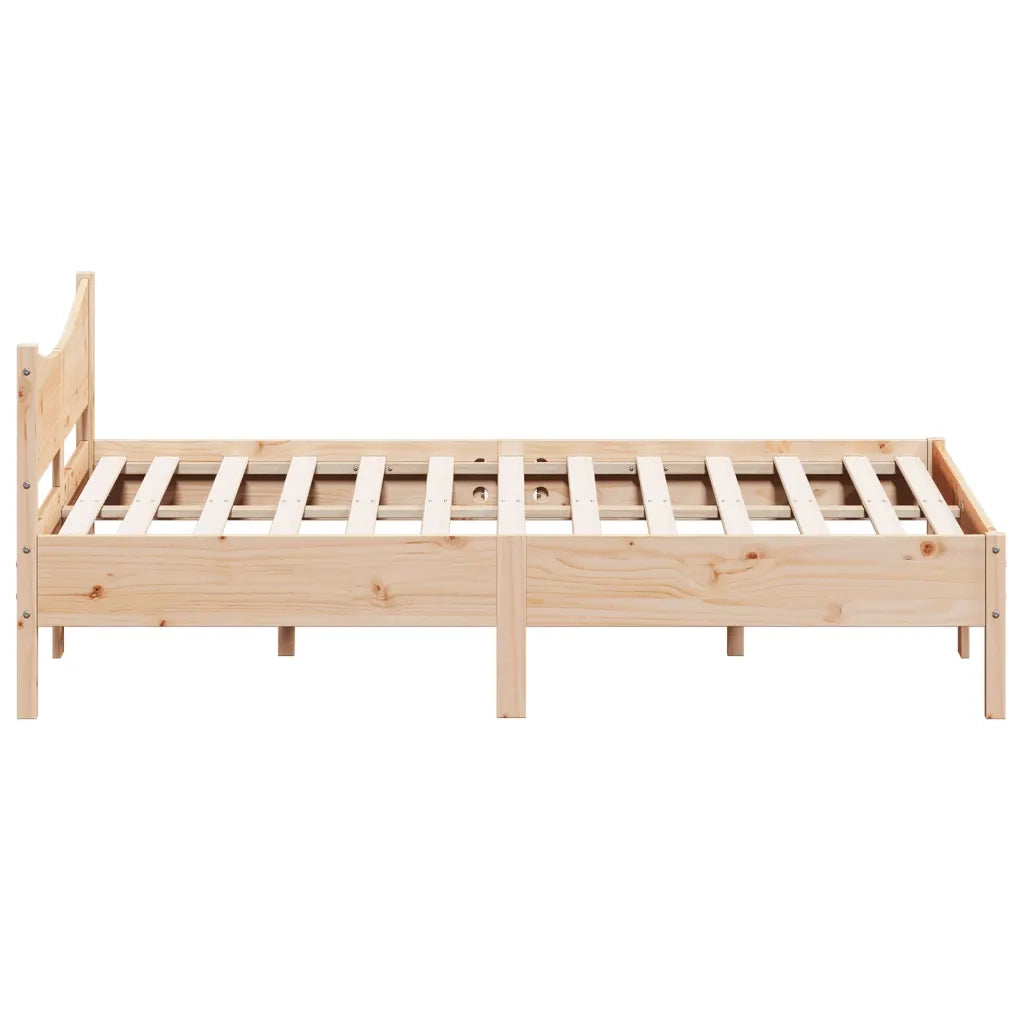 Giroletto senza Materasso 150x200 cm in Legno Massello di Pino 3216366