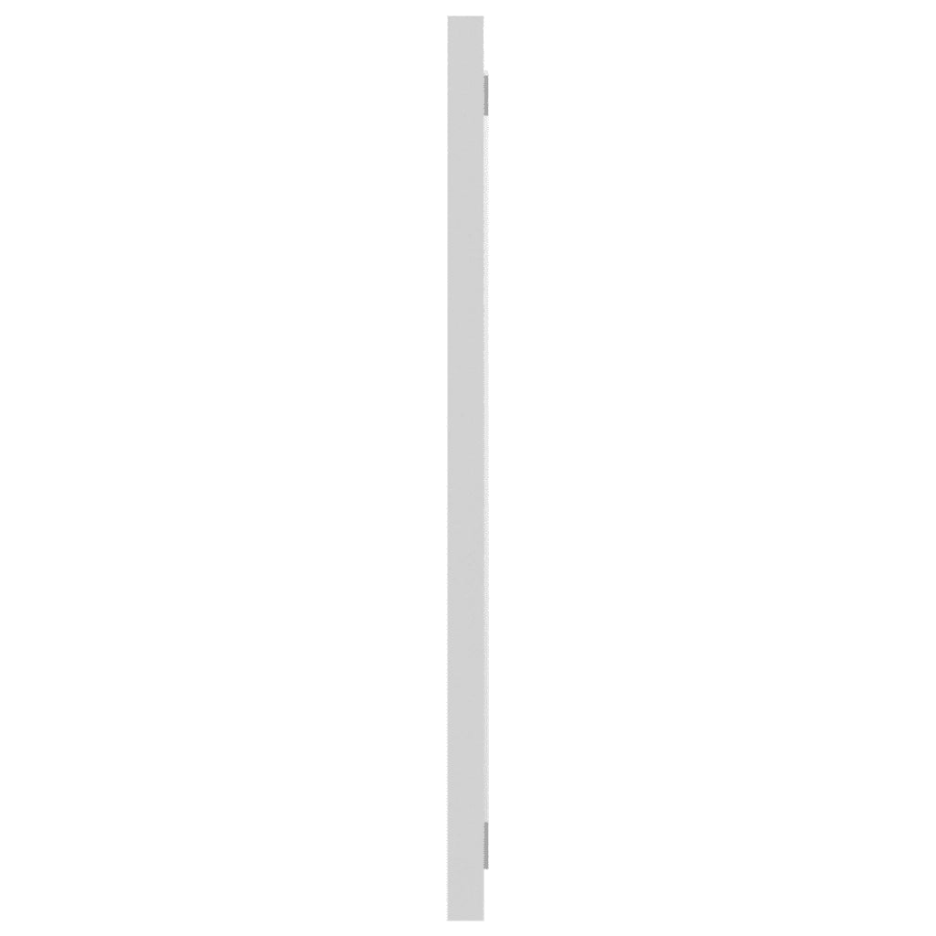 Specchio da Bagno Bianco 90x1,5x37 cm in Legno Multistrato 804622