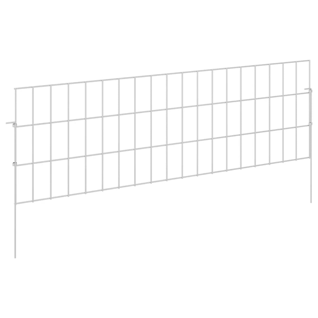 Recinzione da Giardino con Picchetti 12 pcs 95 x 30 cm Mesh 42042961