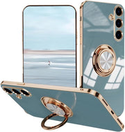 Hoesa smartphone ultralight schokbestendig con standard per anello, grigio