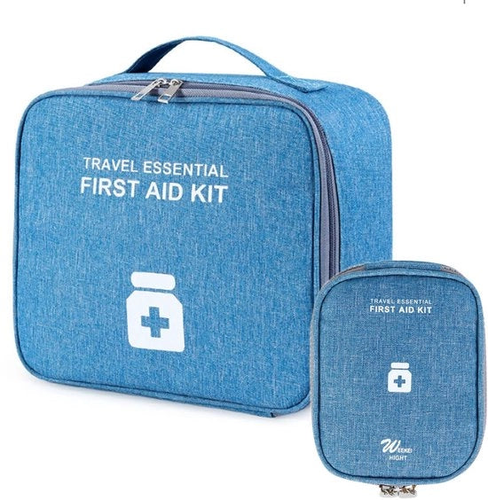 Borsa medica grande capacità - EHBO tas - Borsa impermeabile per emergenze - Cassettino farmaceutico - Borsa medica per viaggi - Tessuto Oxford resistente (25 x 20 x 13,5 cm) - Borsa farmaceutica