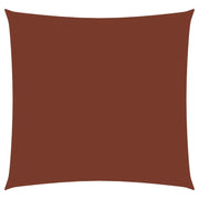 Vela ombreggiante/ombrellone quadrato 4,5 x 4,5 m in tessuto oxford color terracotta 02_0009501