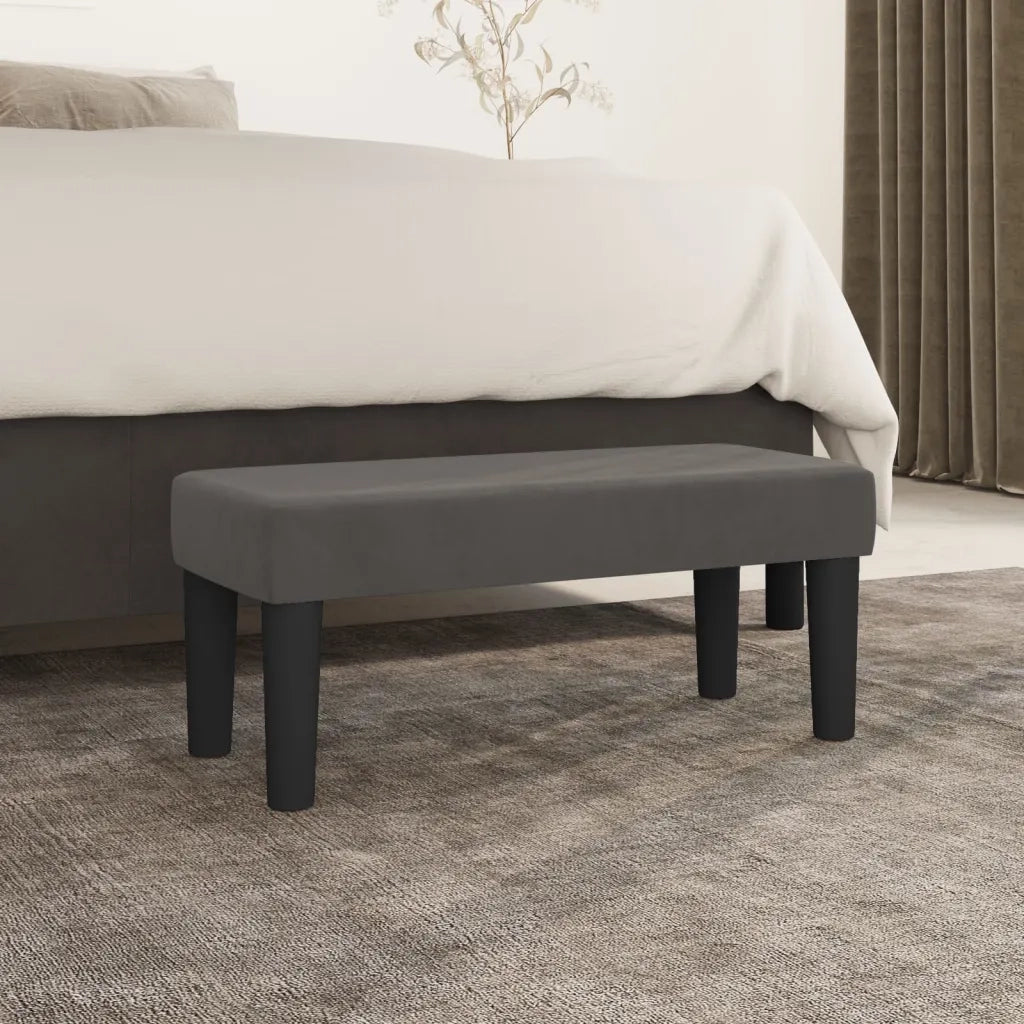 Panca Grigio Scuro 70x30x30 cm in Velluto CFW8324896