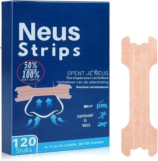 Strisce per la naso - Anti-Snurk - Aumenta la larghezza del naso per una respirazione migliore - per sport e sonno per adulti e bambini - dormi meglio