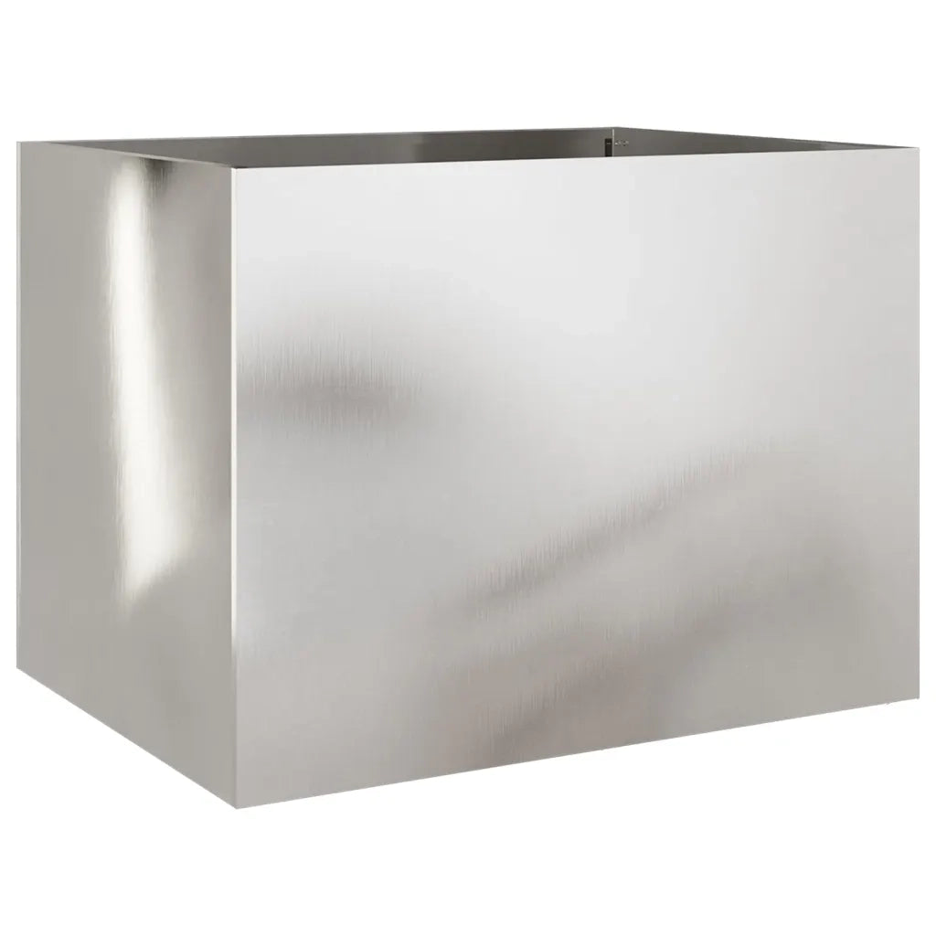 Fioriera Argento 62x47x46 cm in Acciaio Inox