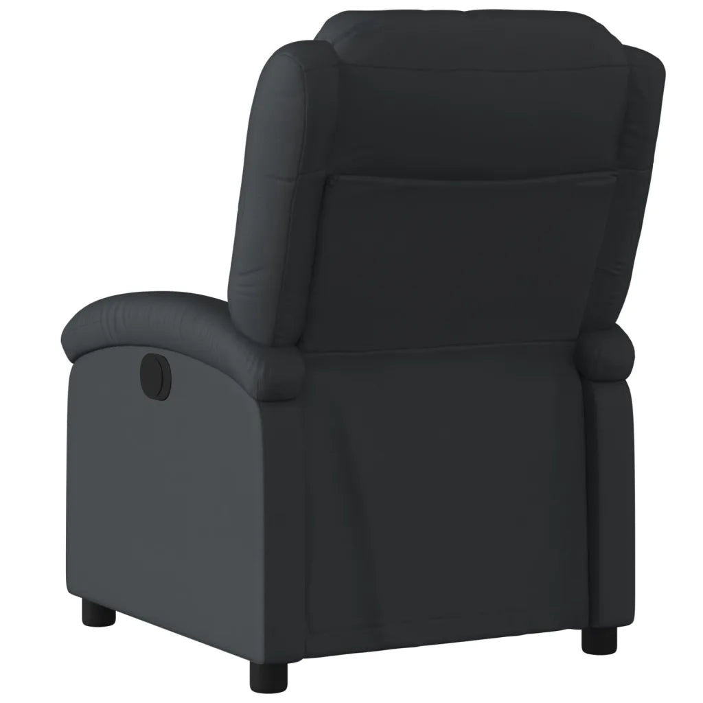 Divano Sedia-Poltrona reclinabile in Vera Pelle Nera 134498