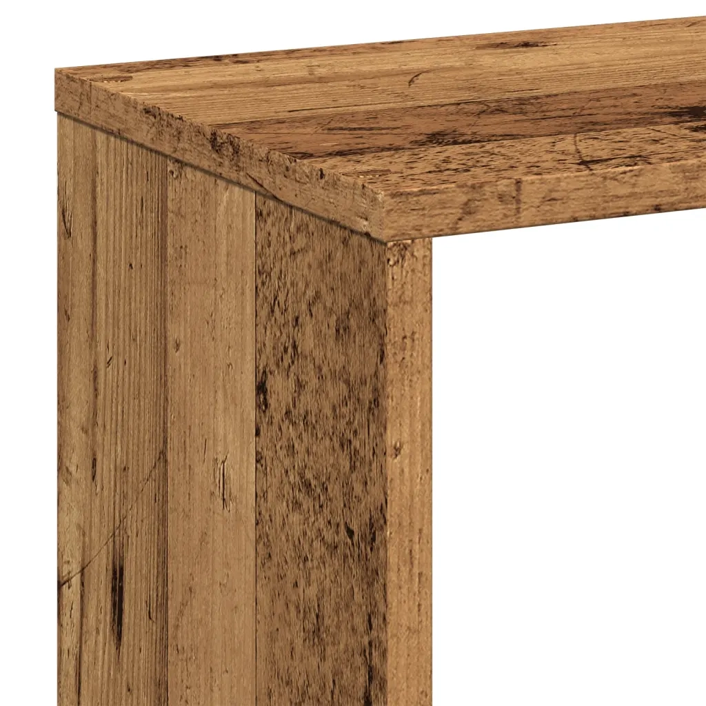 Libreria Divisorio Legno Antico 67x25x161,5 cm in Truciolato