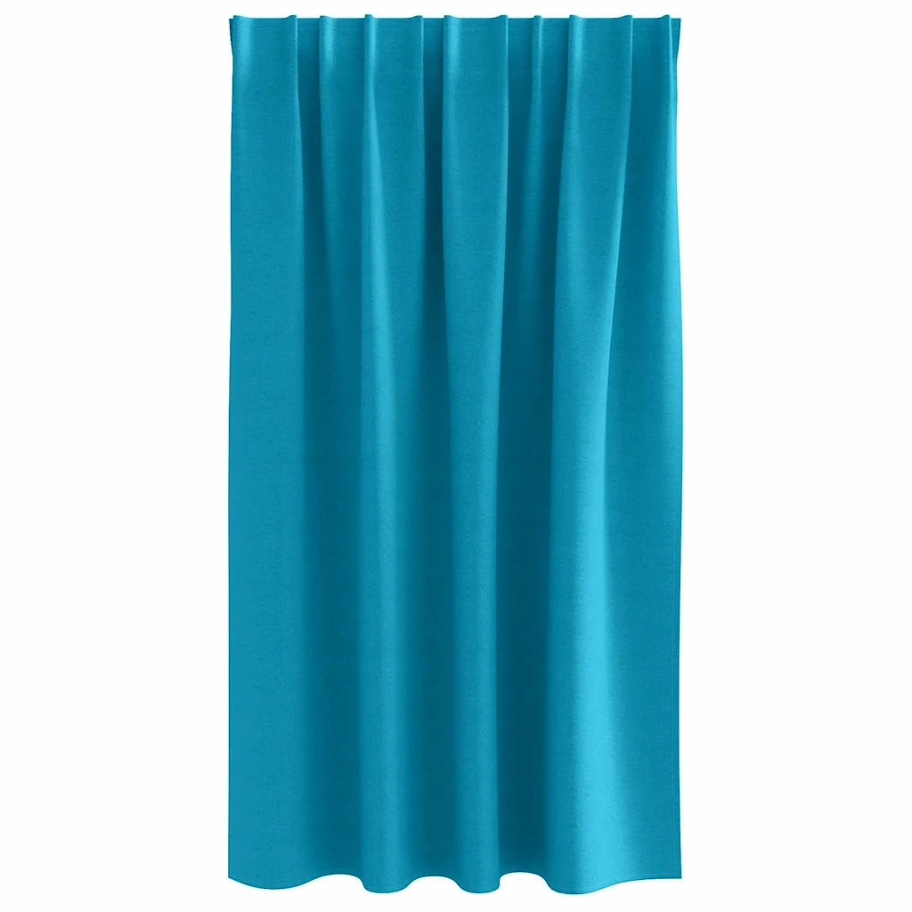 vidaXL Tende con tende 2 pcs Turchese Poliestere