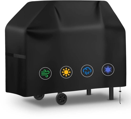 Copertura per barbecue - Protezione resistente al tempo - 132x66x109cm - Protezione UV - Adatto per barbecue a gas e a carbone - Ideale per l'uso all'aperto -