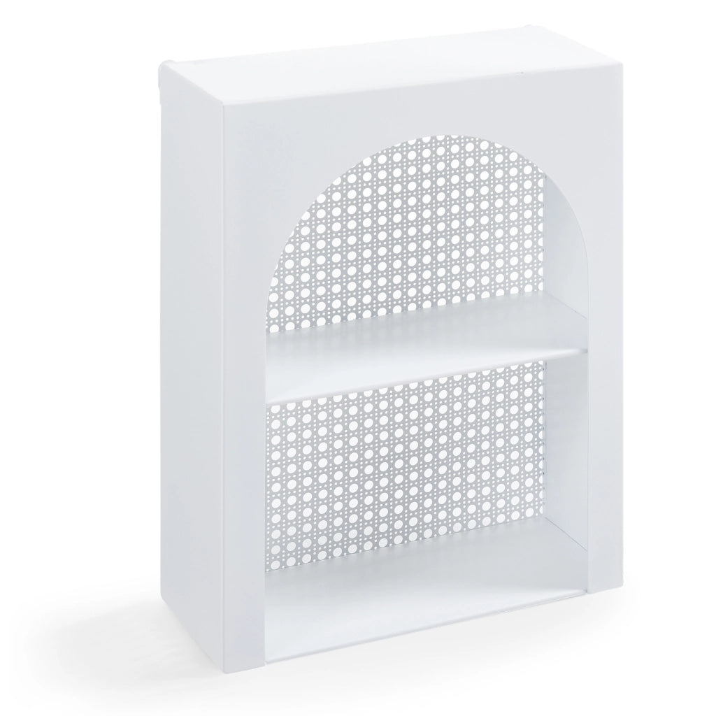 Scaffale da Parete Jäller Design Arcuato 40x30x13 cm Bianco [en.casa]