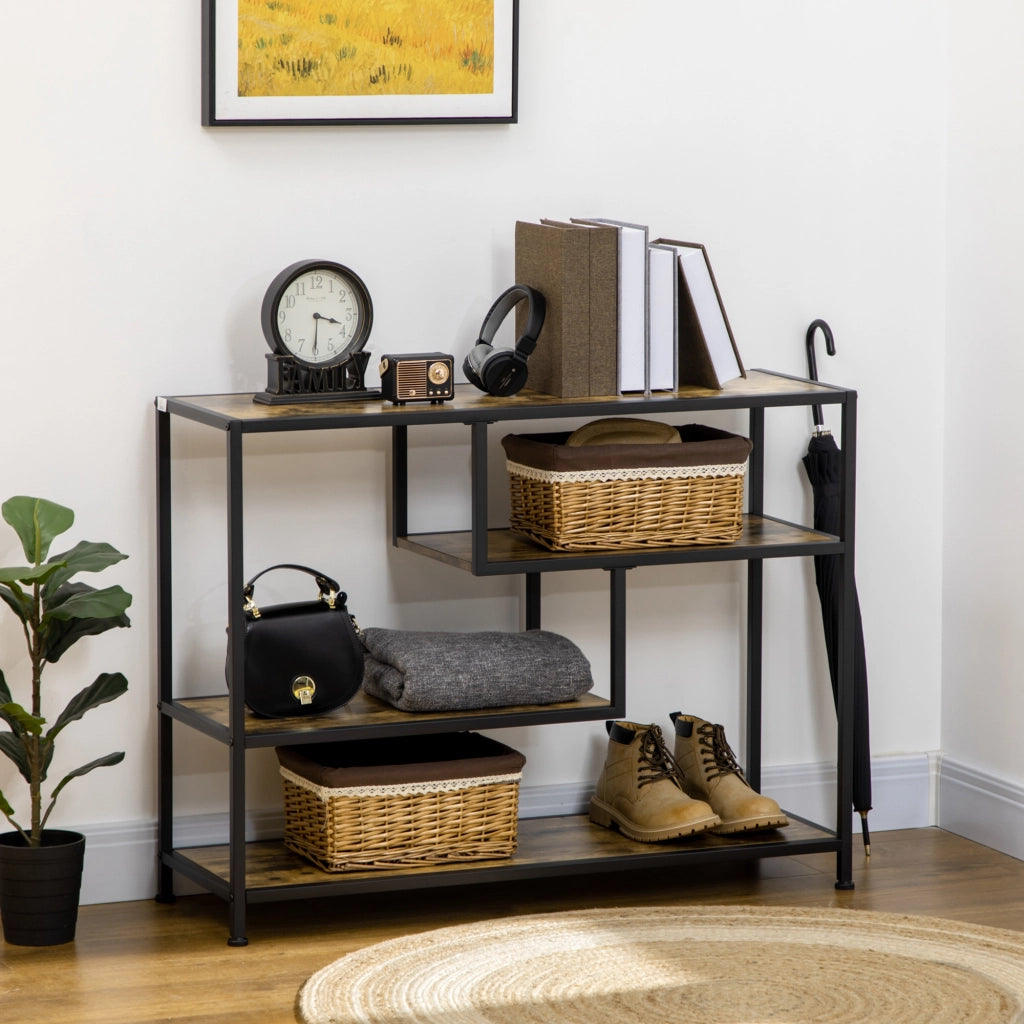 Tavolo console ¨C Zephmum ¨C Legno effetto rovere 99.6x33.6x74 cm