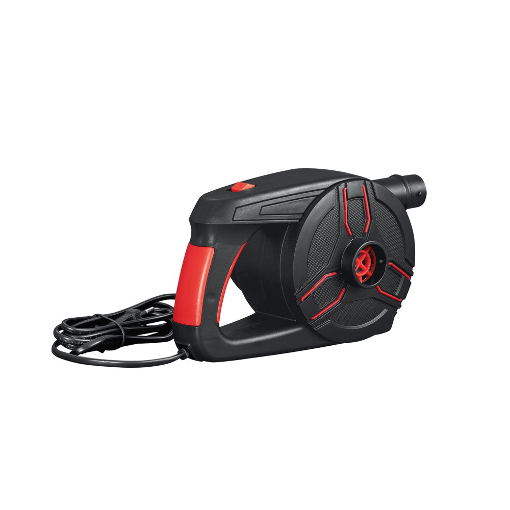 Trade Shop - Pompa Di Gonfiaggio Elettrica Powergrip 1.100 L/min Con Maniglia 3 Adattatori 62258 -