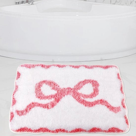 Mat Bad Anti Slittura - 59x39 cm - Adatto per ogni Bagno - Rosa